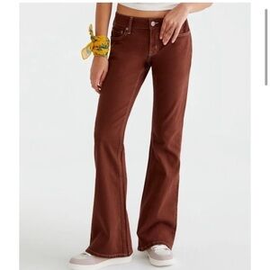 NWT AEROPOSTALE Flare Low Rise Brown
Jeans 6R